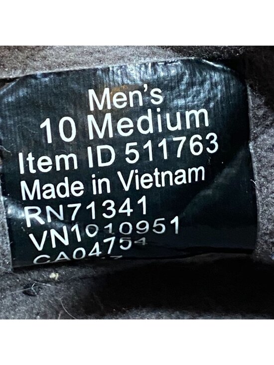 L.L. Bean Ultralite Primaloft Quilted Slip-On Shoes Mens Size 10 Black & Gray main image 8